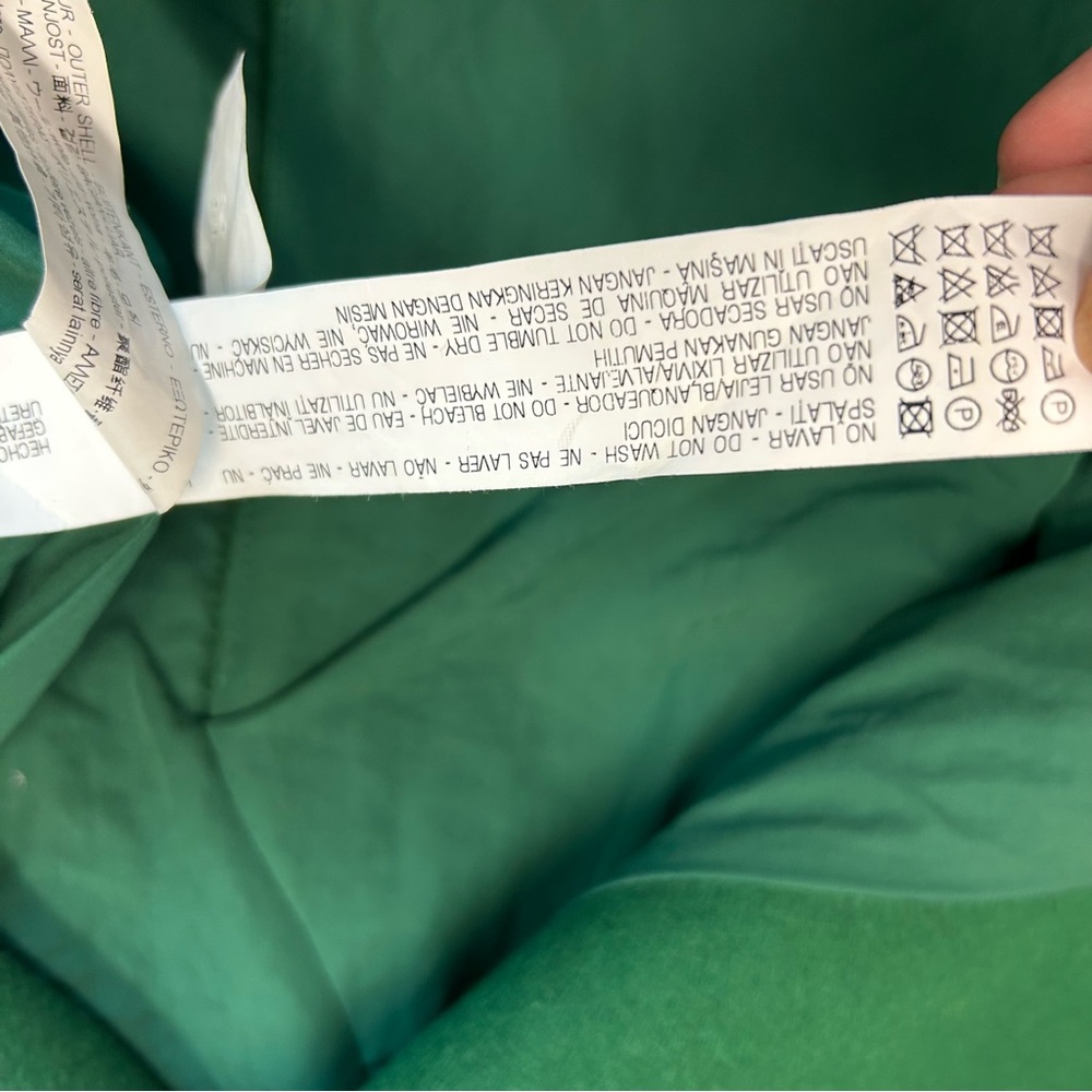 Zara Women's Green double breasted wool blend coat Sz S fall winter - Picture 13 of 14